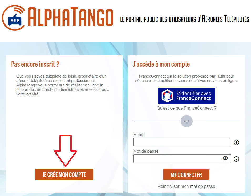 alpha tango creation compte